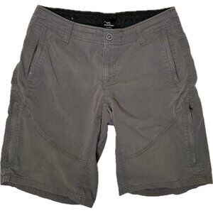 Kuhl Gray Mid Rise Cargo Hiking Outdoor Bermuda Shorts 10” Size 6